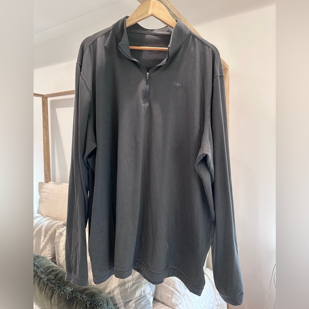 Texas Standard Charcoal Gray Quarter-Zip Pullover